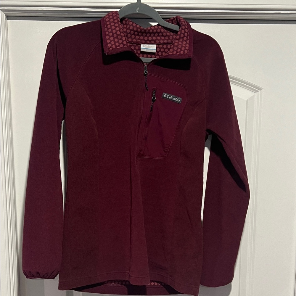 Columbia Maroon Fleece Pullover